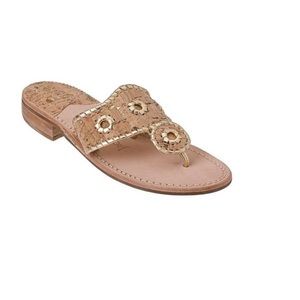 Jack Rogers Gold Cork Sandal